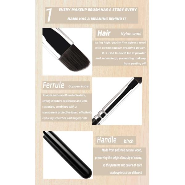 A77 Кисти для бровей Плоская макияжная щетка для головы Чрезвычайно тонкие волосы животных