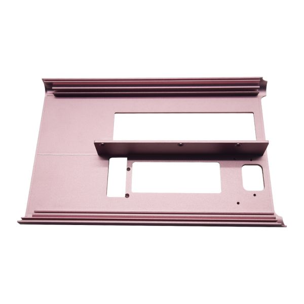 Custom Stainless Steel Sheet Metal Fabrication with Laser Cutting Welding and Pink Powder Coat Oxidation