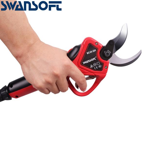 Swansoft Display a LED Batteria al litio Cesoia diametro 40 mm Melo Cesoia da potatura elettrica