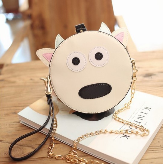 Buns national wind hit the color shoulder bag cute animal chain new women Messenger