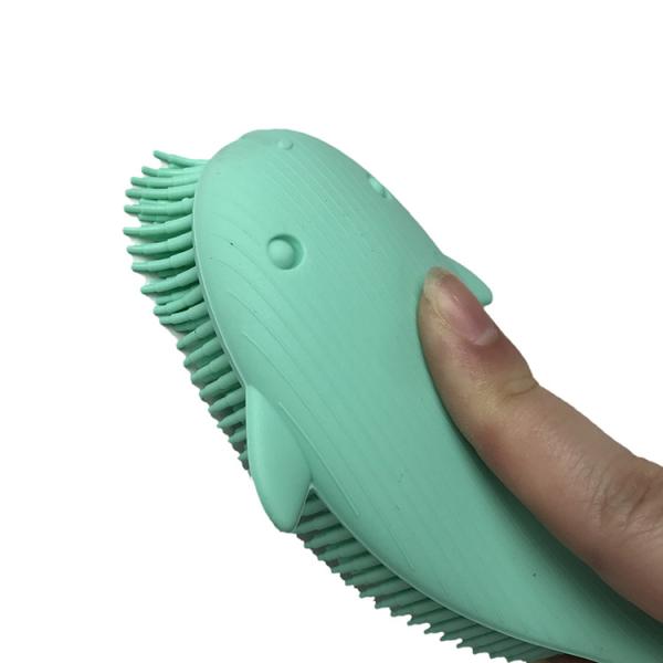 MHC Silicone Bath Brush Set Body Baby Bath Products Cute Facial Cleansing Hair Back Scrubber For Shower