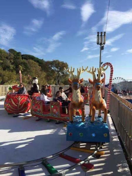 3 KW Power Kids Amusement Ride , Custom Christmas Train Rides 12 People