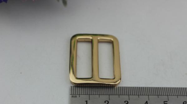 High end zinc alloy 32 mm light gold metal adjustable slide buckles for handbags