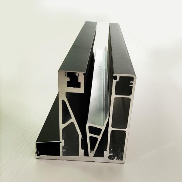 Modern Aluminum U Channel Glass Railing Customized Frameless Glass Balcony Railing