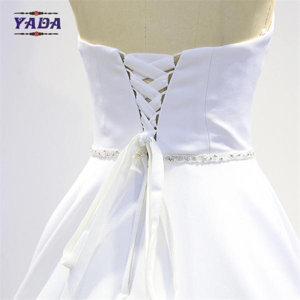 Элегантное винтажное ручной работы нанесенное в корейский стиль платье без ремней платья новейшие свадебные платья