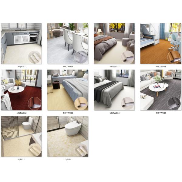 Water Proof Floor Tile Stickers OEM Vinyl Floor Sticker Tiles Thicken Flooring stickers