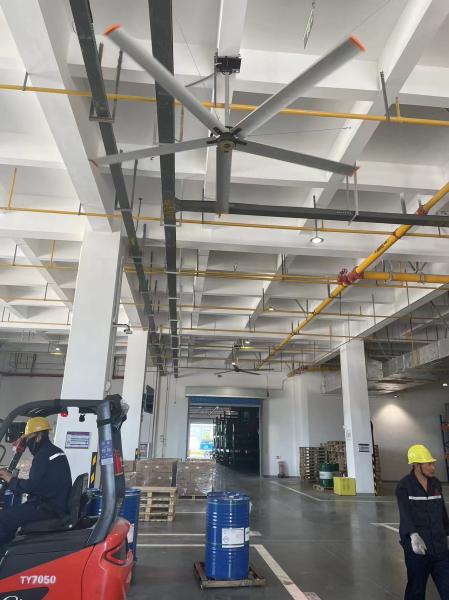 High Airflow Capacity PMSM Fans 24 Foot Industrial Ceiling Fan
