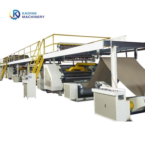 Steamed Heating Corrugated Production Line For 3 Layers Corrugated Board