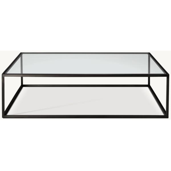 Customizable Modern Coffee Table Furniture With Stainless Steel And Glass Top