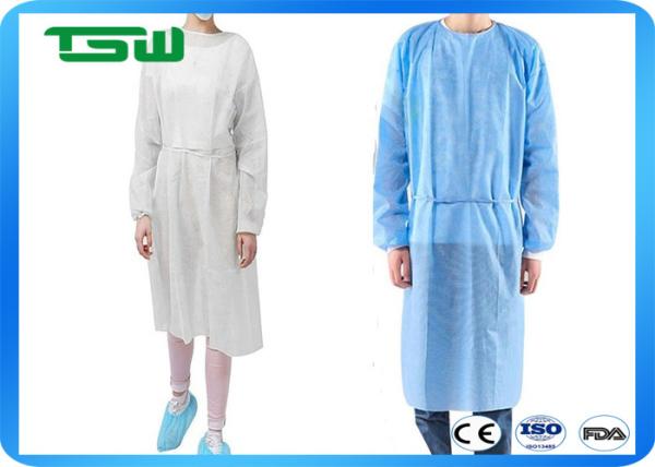 Colorful Disposable SBPP 130X150cm Nonwoven Isolation Gown