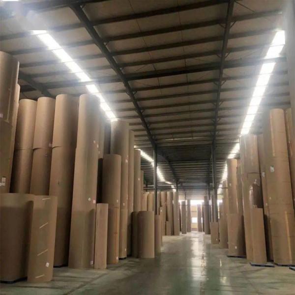Eco Friendly Wrapping Paper Roll for Craft Gift Bag Packaging Sheet Jumbo Roll Material Clay Coated Brown Kraft Paper