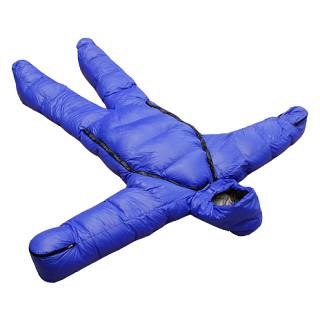 7.3kg Blue autumn winter full body Wearable Sleeping Bag Suit