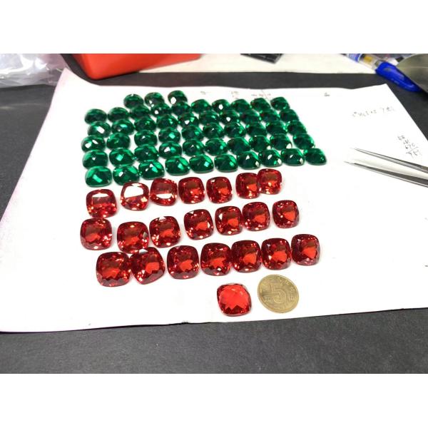 Подгонянная лаборатория самоцветов рубина Al2O3 и сапфира создала Для Кольцо принцессы Резать