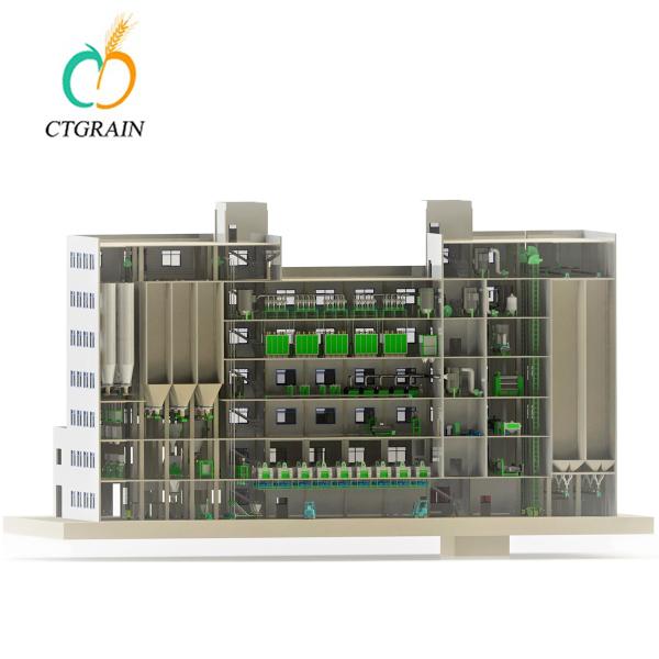 Do milho industrial do moinho de farinha do de alta capacidade planta de trituração e de empacotamento CTWM