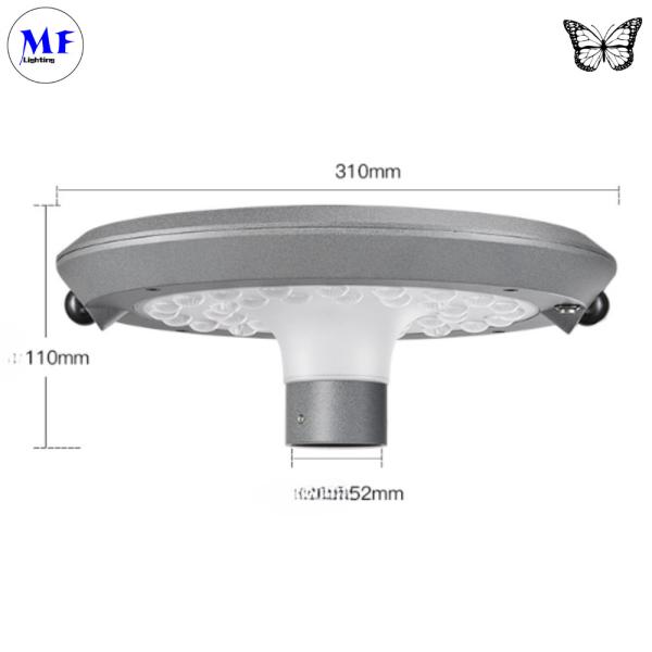 6.5W LED Street Garden Lighting Luz fria 6000-6500K IP66 Impermeável ao ar livre Instalação fácil Alumínio Para Parque