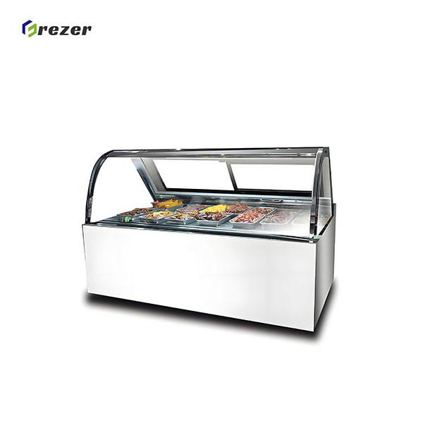 Customized Commercial Deli Refrigerator Easy Cleaning Deli Case Refrigerators For Duck Roll