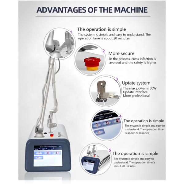 Wrinkle Removal CO2 Fractional Laser Machine Portable 4D Facial Beauty Spa Equipment