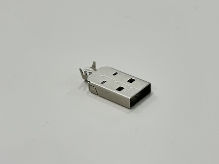 USB 2.0 AM Connector Two-Piece Shell 24.7mm | Electrical Cable Terminal Assembly for Power & Data Transmission