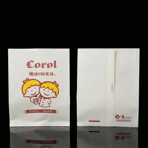 Нефтяной прочный пищевой класс Bbq Kraft Paper Bag с собственным логотипом