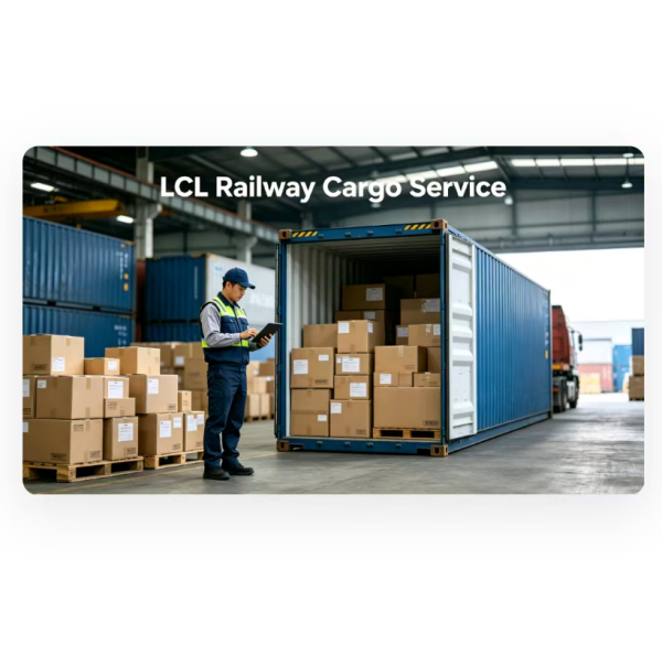 LCL Railway Cargo Service , Cross Border Rail Freight Transport Shipping
