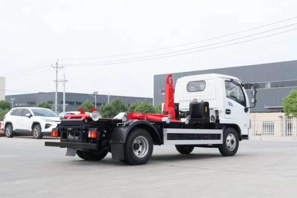 Pure Electric Green Card Hook Arm Garbage Truck by Advanced Yuejin for Streamlined Waste Collection