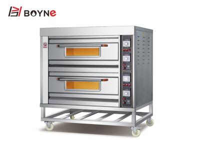 Forno de cozimento industrial das bandejas dobro elétricas da plataforma quatro