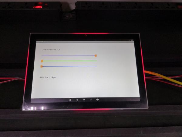 EU Popular Industrial Control Wall mount POE Touch Panel 10 inch Android Tablet PC With Four Sides LED Light