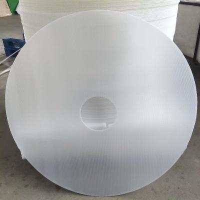 Anti Static Round Plastic Sheets Smooth White Plastic Sheets Recyclable