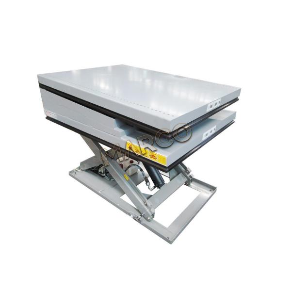 Stable Hydraulic Lift Table with Tilt Table and Roller for Stationary Industrial Applications