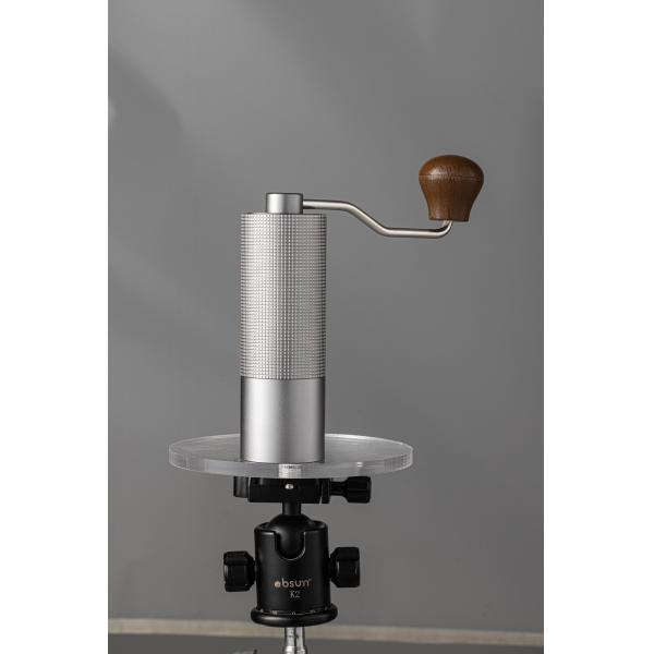 Portable Camping Coffee Grinder Custom Metal Burr Triangle Stainless Steel