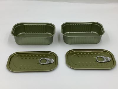 Food Grade Sealing Rectangular Tin Containers 154*87*H23 Corrosion Proof