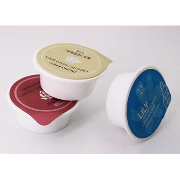 Granule Package Capsule Recipe Pack / Plastic Container Cups With Sealing Film