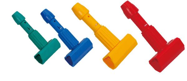 Multifunction Floor Cleaning Tools Color Coded Plastic Mop Stick