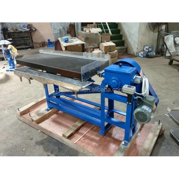 15-30% Slurry Density Mineral Processing Lab Gold Shaker Table with Sawtooth Waveform