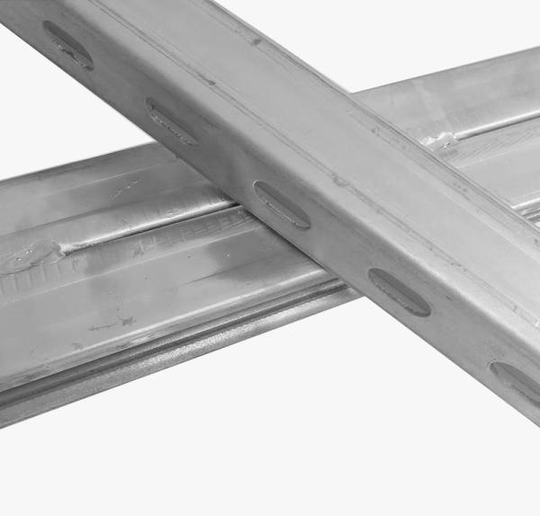 Rugged 6m Corrosion Resistant Silver Metal Strut Channel For Wall Drywall Installation