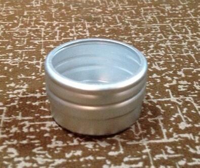 Aluminum Round Cosmetic Packaging/Cream Jars With Press Cap in Trapdoor-8G & 8ML 