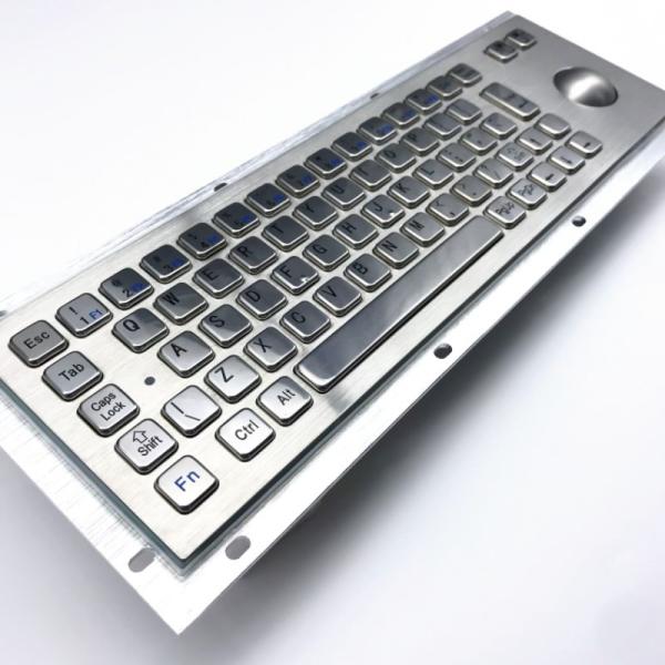 Vandal Proof Kiosk Keyboard with Trackball outdoor using IP65 IK07