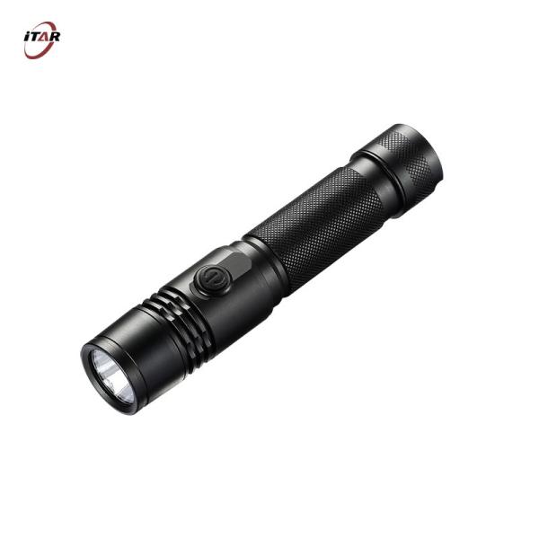 Portable Waterproof Torch Light , IP65 USB Charging Flashlight With 18650 Battery