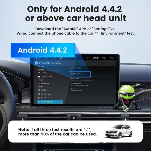 CCPA Wireless Adapter For Android Car Radio Support Touch Controls And Wired Mirroring