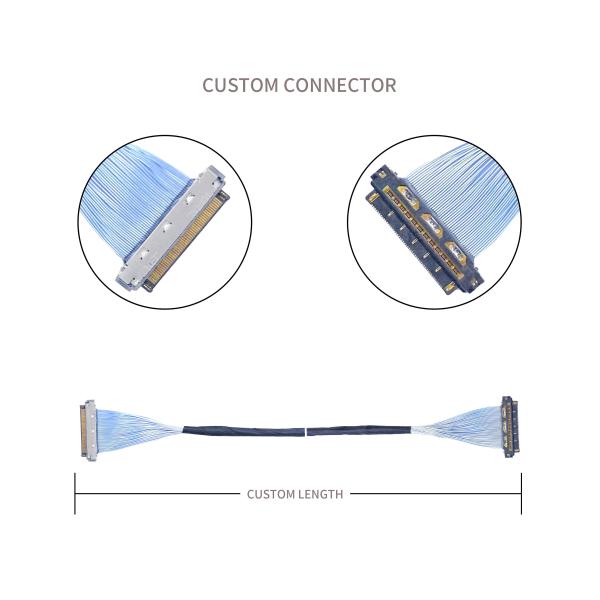KEL XSL20-48S 0.25 mm Pitch Micro Coaxial Cable Application 44AWG 46AWG