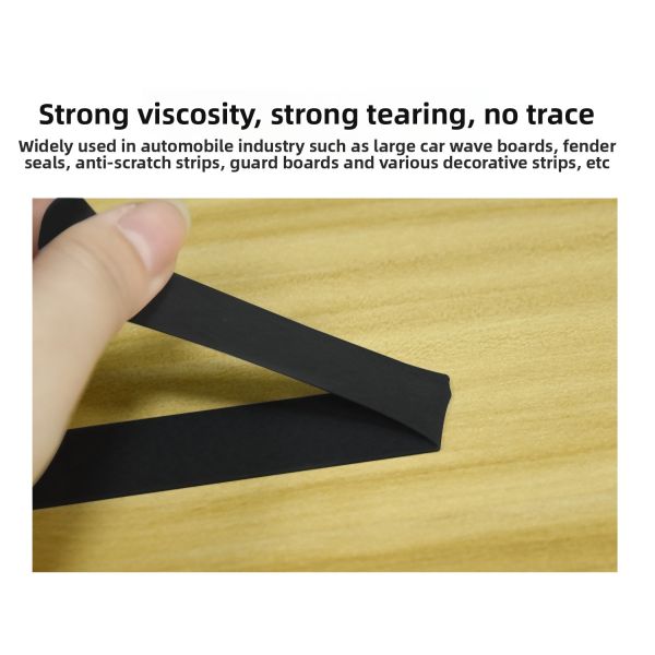 Black Double-Sided Masking Tape High-Temperature Strong No Trace Car Tape Acrylic Heat-Resistant Pressure Sensitive