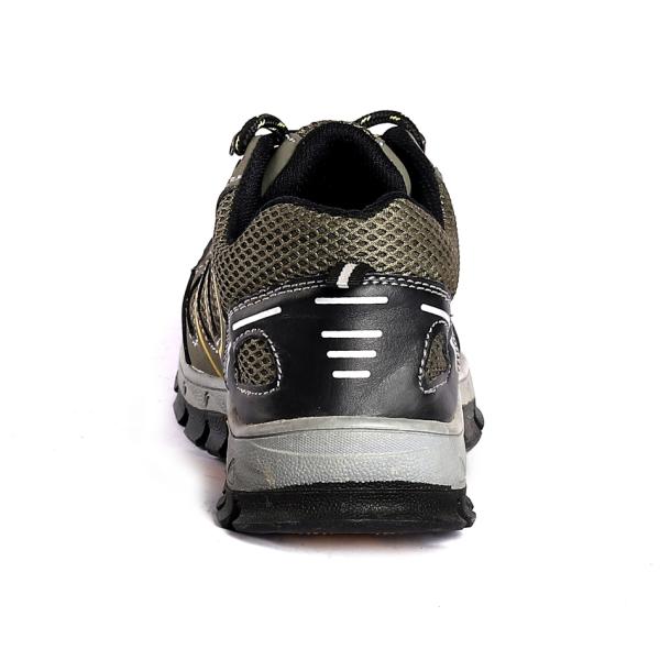 Breathable Anti Punture Protective Fashion Safety Shoes Comfortable EVA Insole Leather Material Green