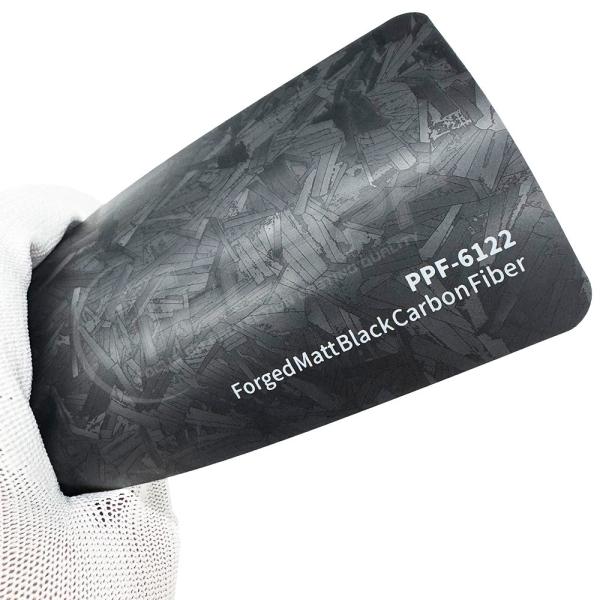 Film de protection contre la peinture en fibre de carbone noire forgée