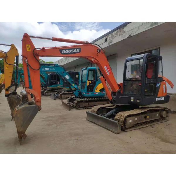 Low Hour Doosan Excavator 3.5T 40.5KW 0.45M Bucket Capacity Motor Gear Pump Engine