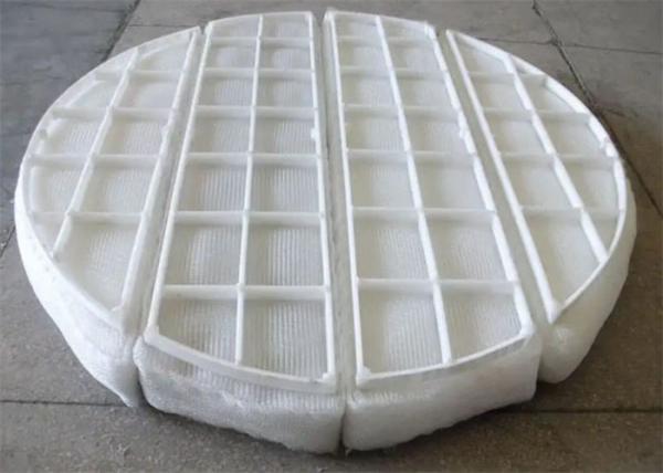 Round Shape PP PTFE Plastic Mesh Pad Mist Eliminator Customizable