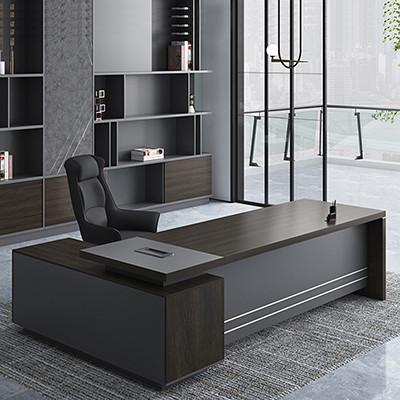 Luxo Moderno Design de Madeira Executivo L-Forma Mesa do Presidente para Mobiliário de Escritório