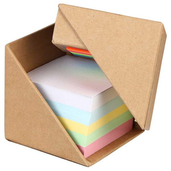 Foldable Personalised Stationery Gifts Cardboard Box With Pen Holder , Sticky Flag