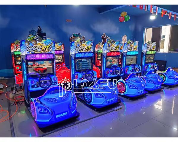 FEC Simulateur de parc d'attractions en intérieur enfants mini Happy Racing Arcade jeu vidéo de voiture machine de course de voitures jeux