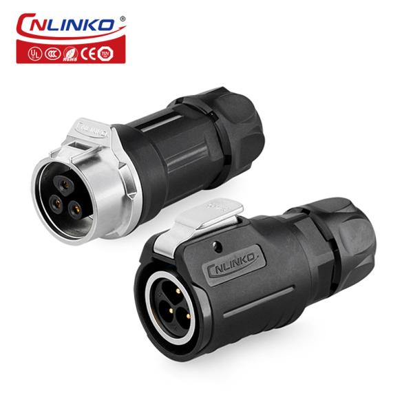 CNLINKO LP16 Waterproof Connector IP68 Outdoor Lighting Connector 3pin Power Connector