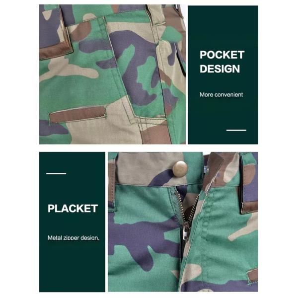Anti-UV Protection Woodland BDU Training Guard Uniforms Custom Clothing 1.5 per Set